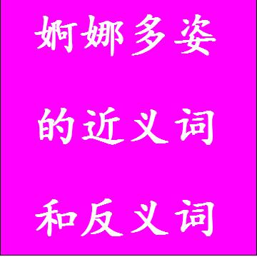 婀娜多姿的近义词和反义词四字词语