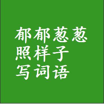 郁郁葱葱照样子写词语，结构一样的近义词同义词