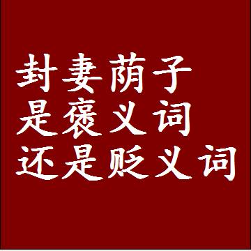封妻荫子是褒义词还是贬义词，一年级造句子成语解释