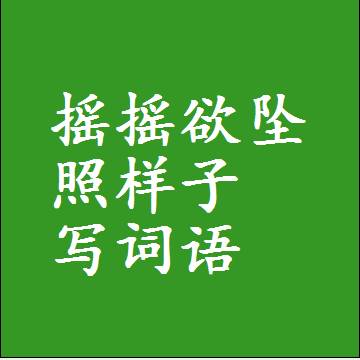 摇摇欲坠照样子写词语，结构一样的成语