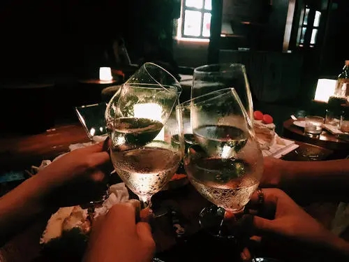 女人开心喝酒的句子