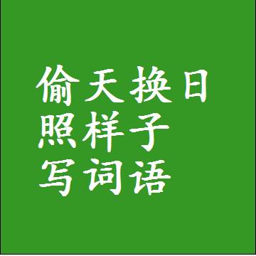 偷天换日照样子写词语，意思相同结构类似的四字词语