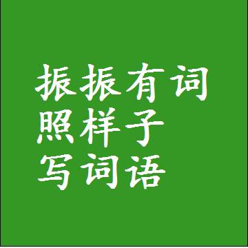 振振有词照样子写词语，结构一样的成语