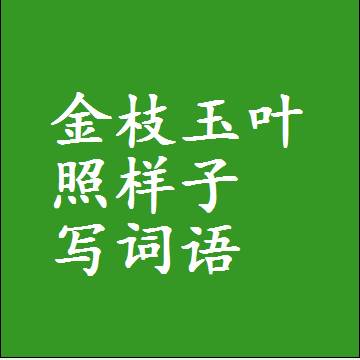 金枝玉叶照样子写词语，意思相同结构类似的四字词语