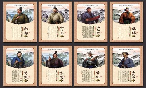 唐宋八大家是哪八位？唐代的有几位为什么没有李白？
