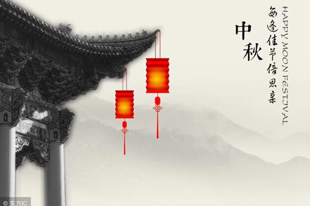 描写中秋节的古诗，对酒吟月人团圆