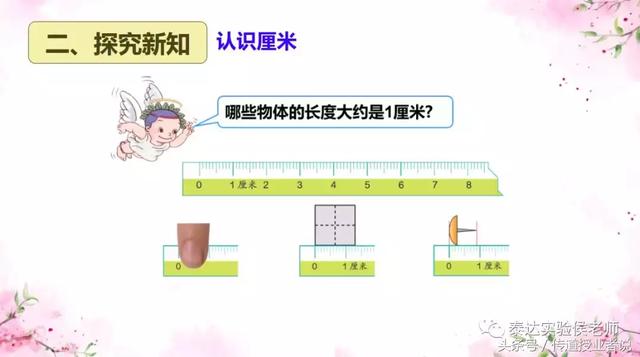 认识长度单位——厘米 图文并茂学数学