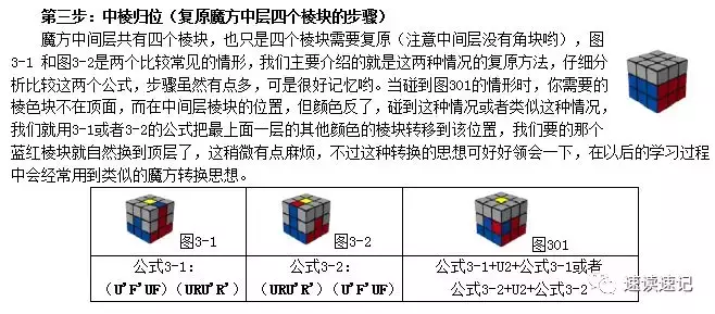 图解快速记忆简单易学的两种还原魔方的常用口诀公式