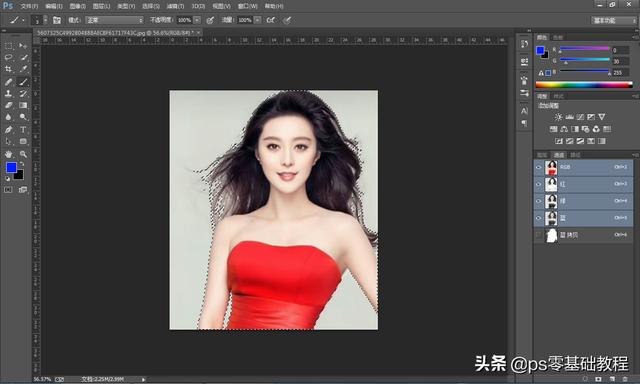 如何使用ps通道快速抠图，零基础也能学会的通道抠图详细图文教程