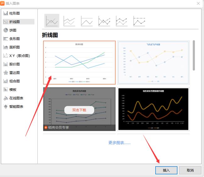 演示办公—如何在PPT里制作曲线图