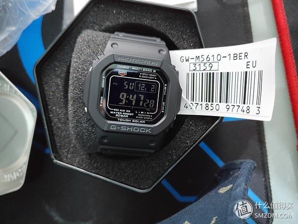 晒单：CASIO 卡西欧 G-SHOCK GW-M5610-1B 男款电波表