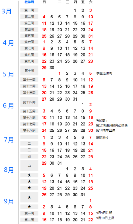 延边大学2018年暑假放假时间