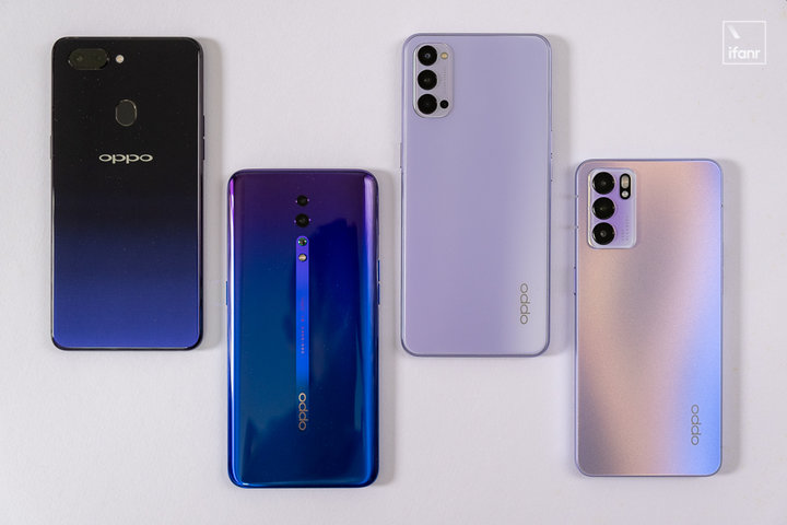 回顾 OPPO 历代机型，OPPO Reno6 星黛紫的诞生成必然？