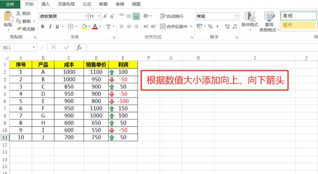 单元格怎么输入"↑"和"↓"符号？除了用输入法，这几种方法更简单