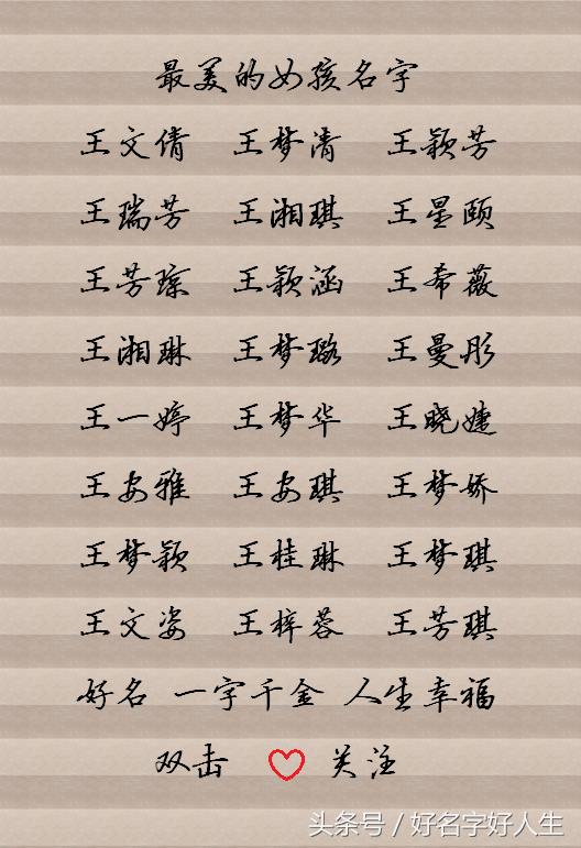 好名字能带来好运势，看看你的名字好不好