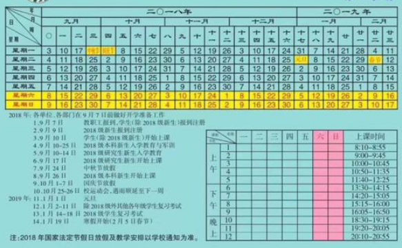 2018浙江理工大学新生开学时间