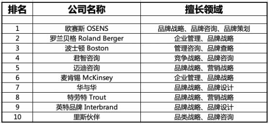 中国十大品牌咨询公司排名排行榜
