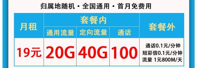 中国电信挺贴心，19元月租+60GB+100分钟，网友评价很好用