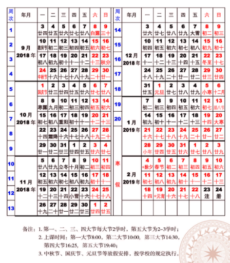 2018年广西大学新生开学时间