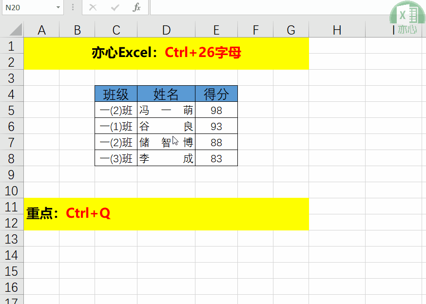 Ctrl+26字母组合快捷键，分分钟变成办公室大表哥