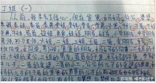 奇葩又搞笑的小学生零分作文