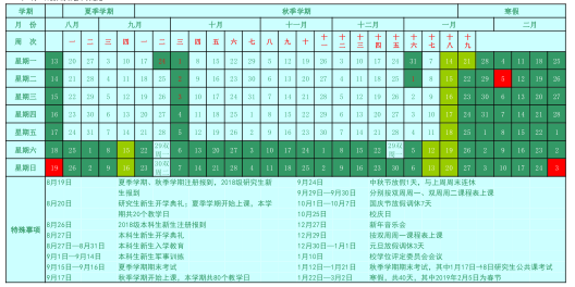 中国海洋大学期末考试及寒假放假时间安排