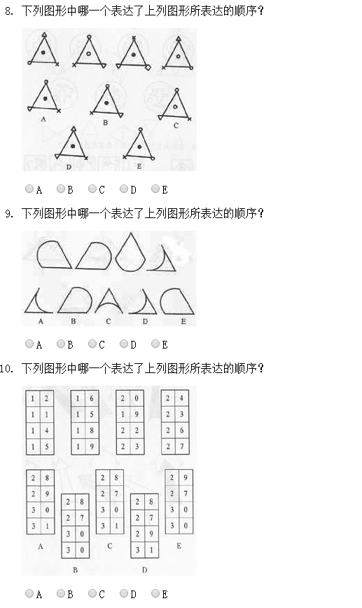 门萨智商入门测试题