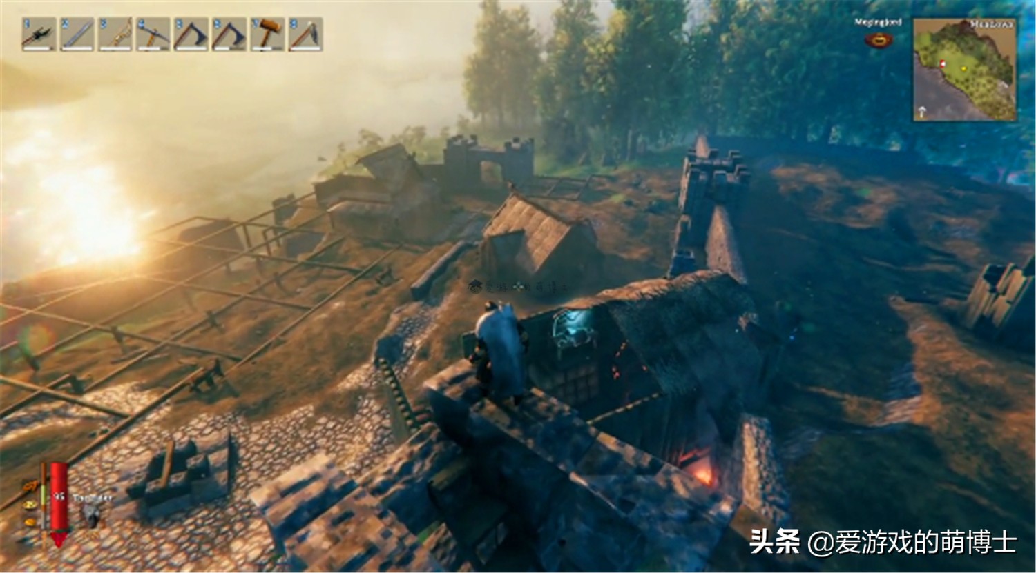 玩家正在《Valheim》中打造《上古卷轴5》雪漫城