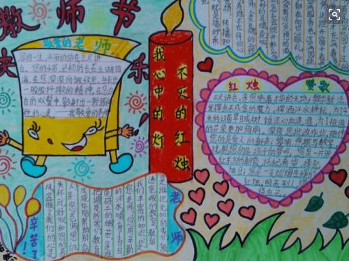关于教师节的画简单又好看 教师节手抄报图片