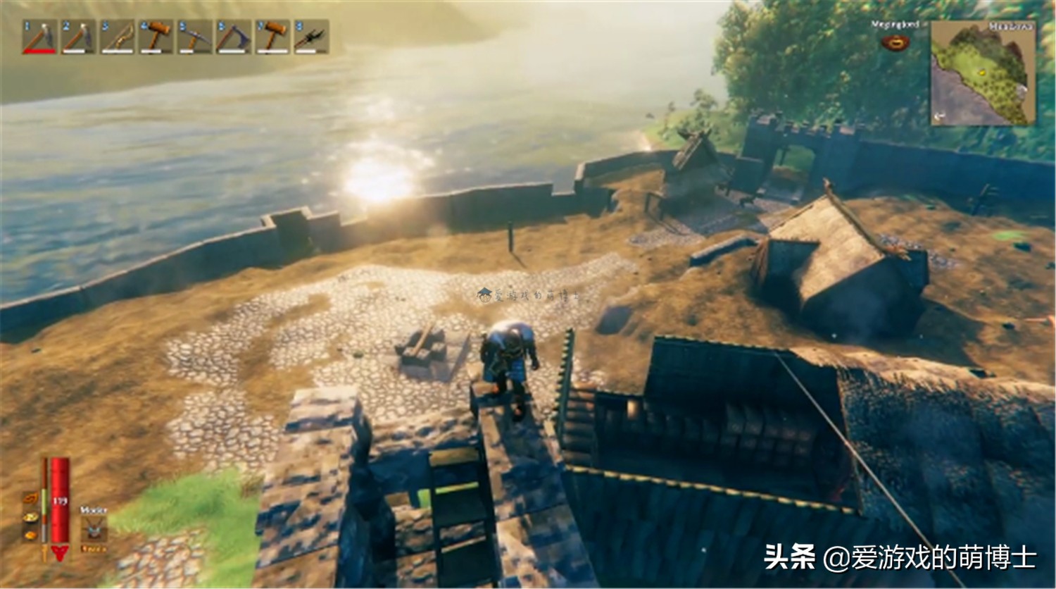 玩家正在《Valheim》中打造《上古卷轴5》雪漫城