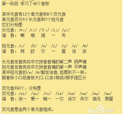 48个英语音标正确读法 音标发音表怎么读