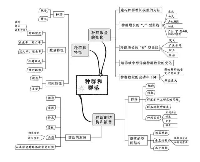 高中生物思维导图大全