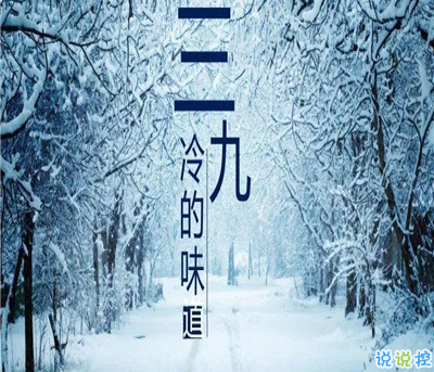 2021三九天的问候语 三九天寒冷的心情说说