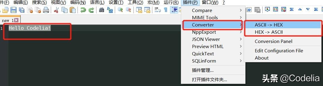 「Notepad++」基本介绍及ASCII编码转换插件的安装