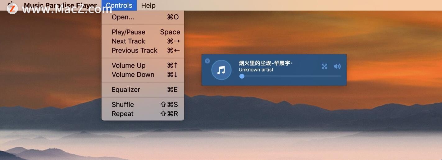 Mac多功能音乐播放器：Music Paradise Player