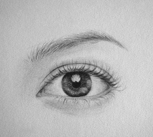 素描眼睛临摹图片