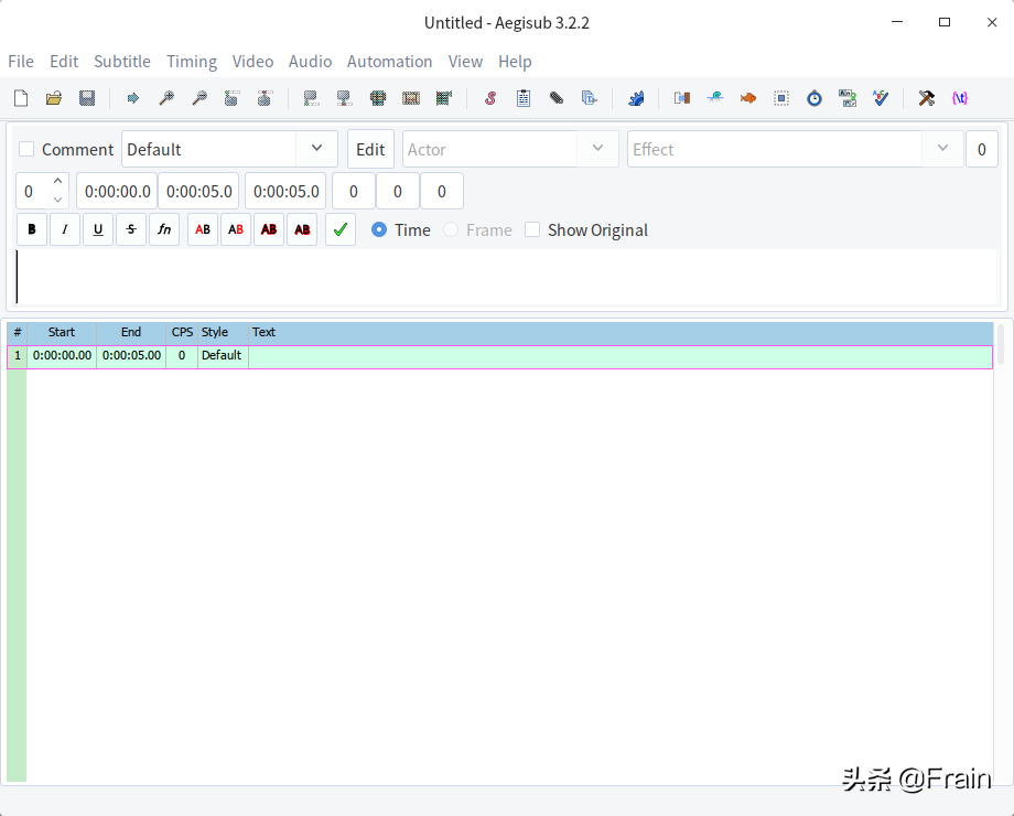 统信UOS/Deepin 下字幕编辑软件aegisub汉化方法