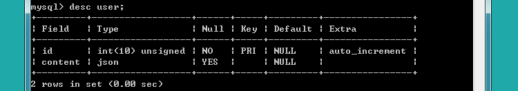 MySQL中的JSON数据类型