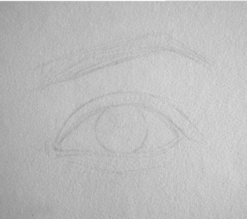 素描眼睛临摹图片