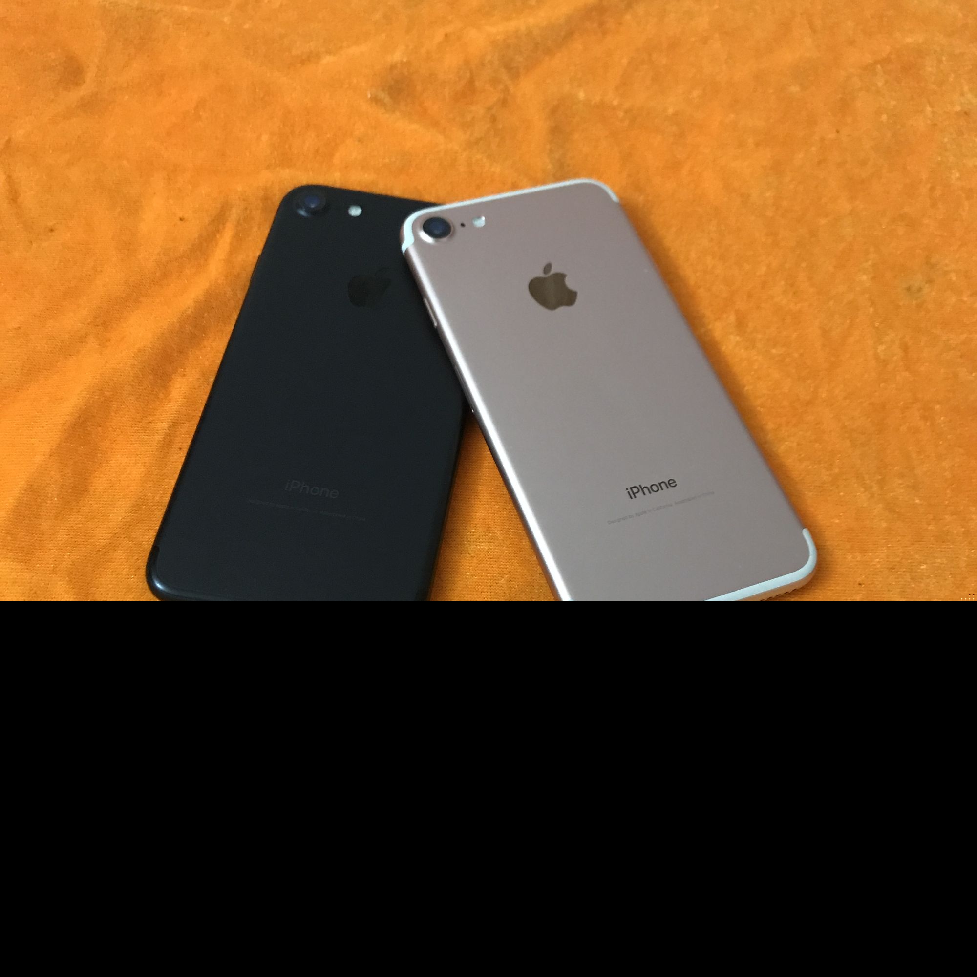 实拍苹果iphone7代四个颜色对比你会如何选择，二手2500左右？