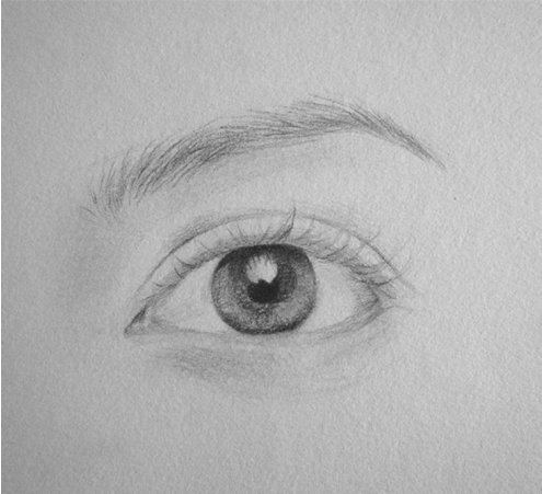 素描眼睛临摹图片
