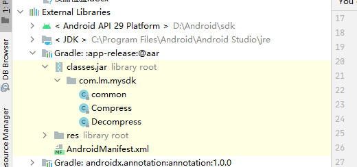 android studio4.22 打混淆jar包并调用
