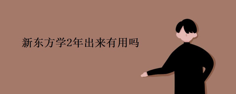 新东方学2年出来有用吗