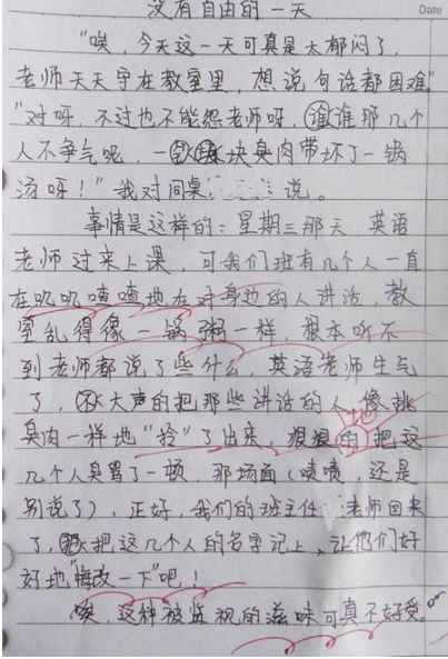 小学生奇葩搞笑作文