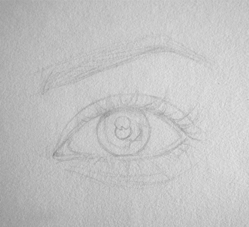 素描眼睛临摹图片