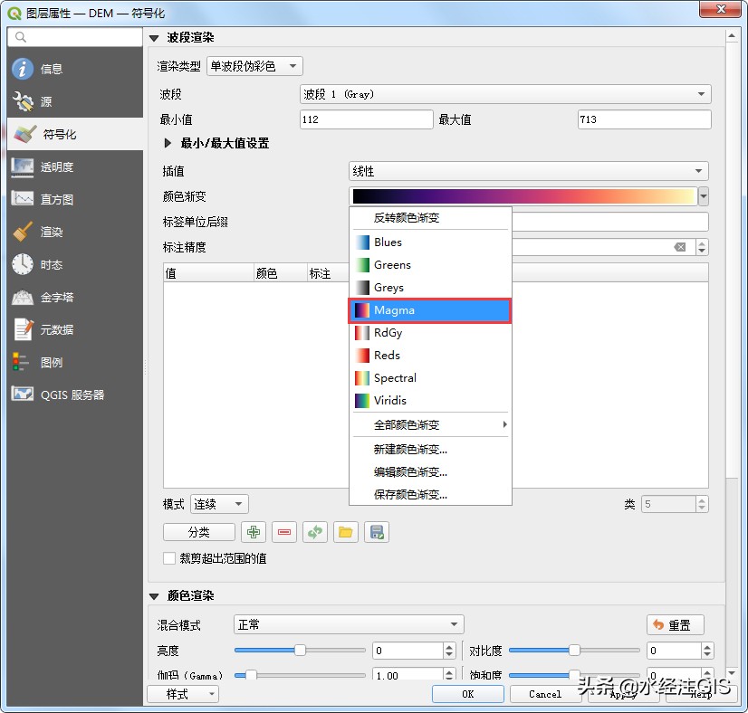 QGIS中的高程DEM相关操作知识汇总