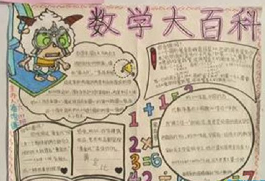 简单好看的小学生数学手抄报