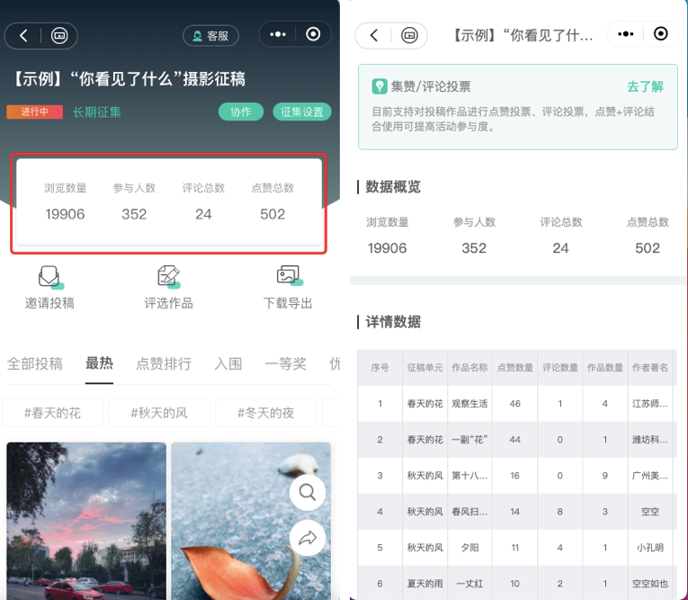 免费稳定好用的微信投票小程序，照片投票，视频投票打分小程序