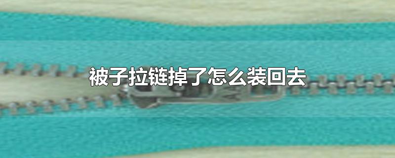 被子拉链掉了怎么装回去 被子拉链掉了怎么装回去