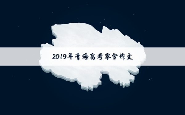 2019青海高考零分作文